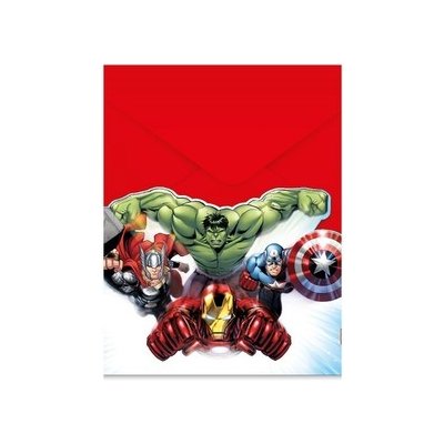 Procos EKO Pozvánky a obálky Avengers Marvel – Zboží Dáma