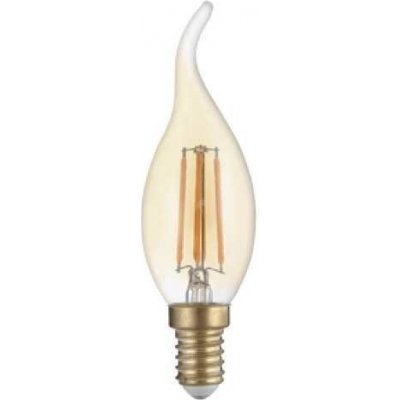 Optonica LED žárovka 4W COB Filament Golden Glass flame E14 400lm ULTRA Teplá bílá