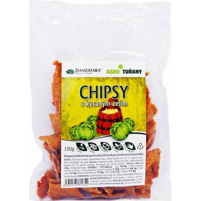 Damodara Chipsy kysané zelí VEGAN 100 g – Zboží Dáma