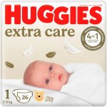 Huggies Extra Care 1 2-5 kg 26 ks – Zboží Mobilmania