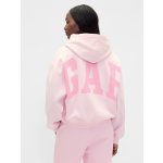 GAP mikina s kapucí Logo Cropped Růžová – Hledejceny.cz
