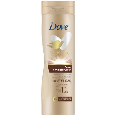 Dove Nourishing Body Care Visible Glow samoopalovací hydratační mléko Fair-Medium 250 ml – Zbozi.Blesk.cz