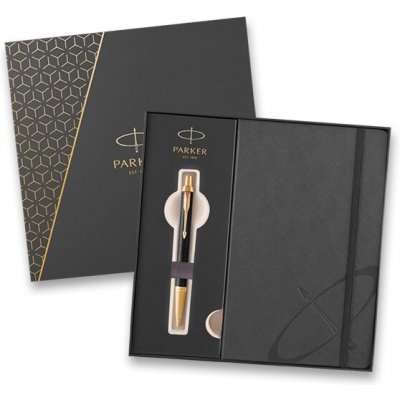 Parker IM Premium Black GT kuličkové pero dárková kazeta se zápisníkem – Zboží Mobilmania