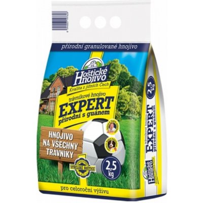 Hoštické trávníkové hnojivo EXPERT s guánem 2,5 kg – Sleviste.cz