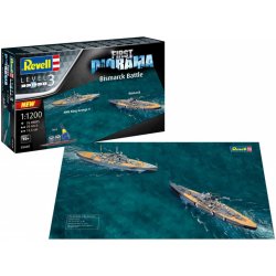 Revell Gift-Set lodě 05668 Bismarck Battle 1:1200