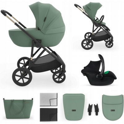 Kinderkraft Prime 3 3v1 Dark Green 2026 – Sleviste.cz