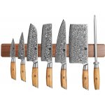 Magnetická lišta na nože 50 cm - ořech XinZuo – Sleviste.cz