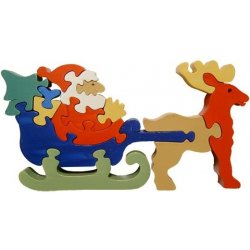 Drewmax 161352 puzzle Santa Claus na saních