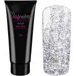 Ráj nehtů Akryl gel v tubě Glitter Silver 30 g – Zboží Dáma
