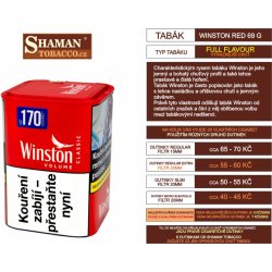 WINSTON Red cigaretový tabák 345g