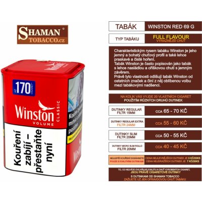 WINSTON Red cigaretový tabák 345g – Zbozi.Blesk.cz