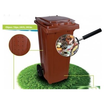 Naodpad popelnice 240 l na bioodpad – Zbozi.Blesk.cz