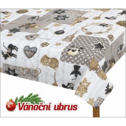 Bellatex ubrus Vánoce 4300/105 zvoneček 100x100cm