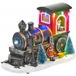 Euro Habitat Vánoční Express Scéna vlak s LED diodami 22cm – Hledejceny.cz