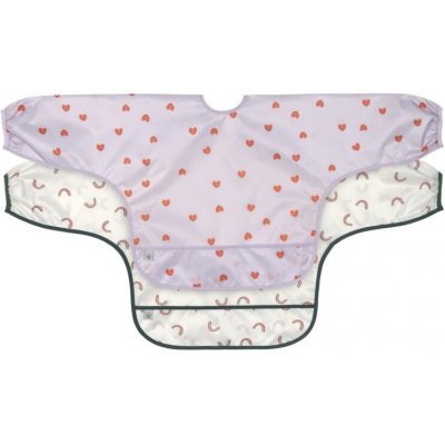 Lässig Long sleeve Bibs Happy Rascals Heart lavender – Zboží Mobilmania