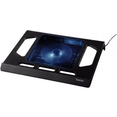 HAMA chladící stojan pro notebook/ do 17,3"/ USB/ LED podsvícení/ černý (53070) – Zboží Mobilmania