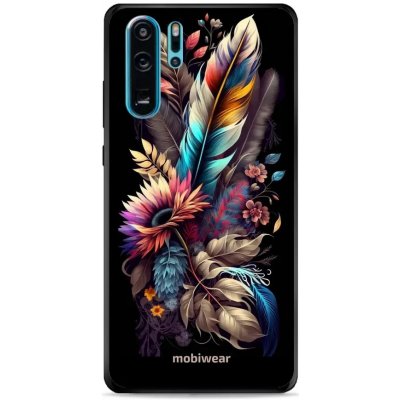 Pouzdro Mobiwear Glossy Huawei P30 Pro - G011G Kytice s pírkem – Zboží Mobilmania