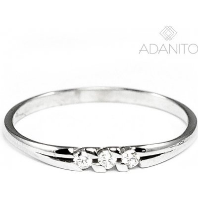 Adanito ZSC6 Zlatý briliantový prsten z bílého zlata – Zboží Mobilmania
