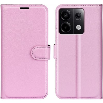 Litchi knížkové Xiaomi Redmi Note 13 X6 5G - růžové – Zbozi.Blesk.cz
