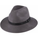 Fiebig Headwear since 1903 Cestovní nepromokavý nemačkavý klobouk vlněný Indiana Jones šedý – Sleviste.cz