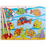 Bigjigs hra Chytání rybiček na desce – Zboží Dáma