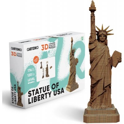 Cartonic 3D PUZZLE SOCHA SVOBODY, 176 ks – Sleviste.cz
