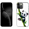 Pouzdro a kryt na mobilní telefon Apple mmCase Gelové iPhone 13 Pro Max 6.7 - panda na bambusu