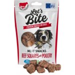 Brit Let's Bite Meat Snacks Beef Squares with Poultry 80 g – Hledejceny.cz