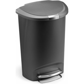 Simplehuman CW1357 Pedálový 50 l půlkulatý šedý plast