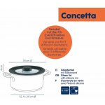 KELA Skleněná poklice s silikonovým okrajem Concetta černá 12-14-16 cm KL-11443 – Zboží Mobilmania