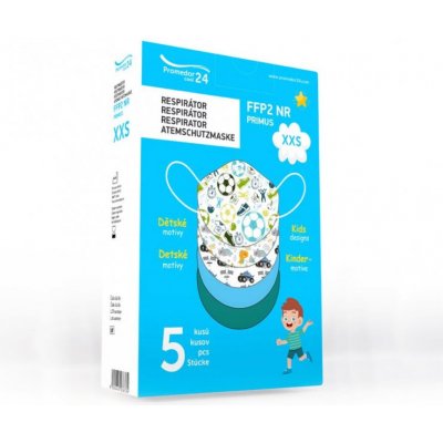 Promedor24 respirátor s motivy pro kluky FFP2 NR PRIMUS XXS vhodný pro děti 6-9let 5 ks – HobbyKompas.cz