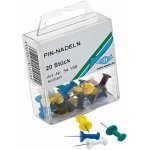 Špendlíky na tabule a nástěnky, 20 ks – Zboží Mobilmania