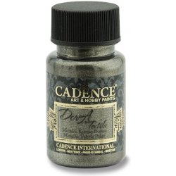 Cadence metalická barva na textil 50 ml antracit