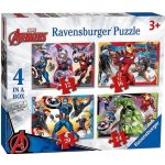 Ravensburger Avengers: Nejmocnější hrdinové země 4v1 12,16,20,24 dílků – Zboží Mobilmania