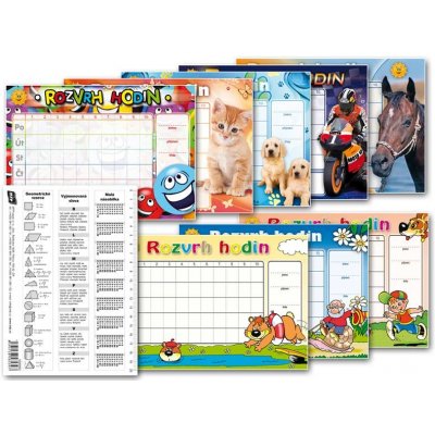 Rozvrh hodin MFP A5 mix – Zboží Dáma