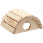 Small Animal Domek Půlkruh dřevěný 16,5 x 15 x 8 cm – Zboží Mobilmania