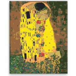 Malování podle čísel Polibek Gustav Klimt