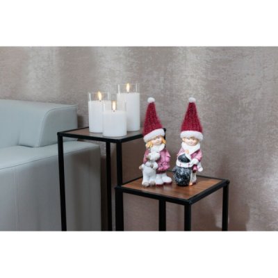 Dekorace MagicHome, Dívka se sobem, 7.6x9.2x23 cm – Hledejceny.cz