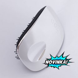 Ikoo Pocket Metallic Black Oyster kartáč na vlasy černo-stříbrný od 296 Kč  - Heureka.cz