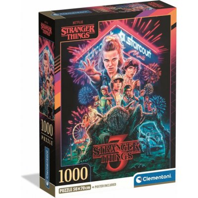 CLEMENTONI Netflix: Stranger Things 3.série 1000 dílků – Zboží Dáma