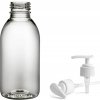 Lékovky Tera Plastová lékovka čirá s bílým dávkovačem 150 ml PET, PE plastové lahvičky 150 ml