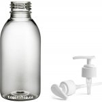 Tera Plastová lékovka čirá s bílým dávkovačem 150 ml PET, PE plastové lahvičky 150 ml – Zboží Dáma