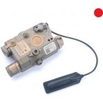 Wadsn Taktický PEQ XA-5 s červeným laserem Dark Earth – Zboží Mobilmania