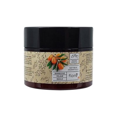 Floré Bambucké tělové máslo rakytník & arganový olej 150 ml – Zboží Dáma