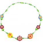 Teddies Korálky náhrdelník dřevo 72ks 20cm na m stojánku – Hledejceny.cz