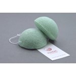 Konjac obličejová půlkulatá houbička s aloe vera zelená – Zboží Dáma