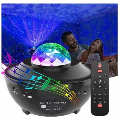 Berge LED laserový hvězdný projektor - noční obloha, Bluetooth, reproduktor