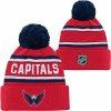 Dětská čepice Dětská zimní čepice Outerstuff WORDARK JACQUARD CUFF POM WASHINGTON CAPITALS