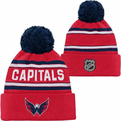 Dětská zimní čepice Outerstuff WORDARK JACQUARD CUFF POM WASHINGTON CAPITALS – Zbozi.Blesk.cz