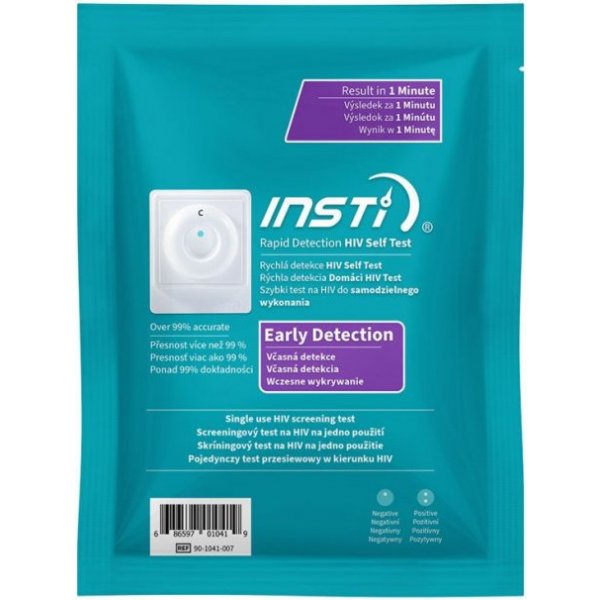 Insti HIV Self Test rychlá detekce 1 ks od 569 Kč Heureka.cz